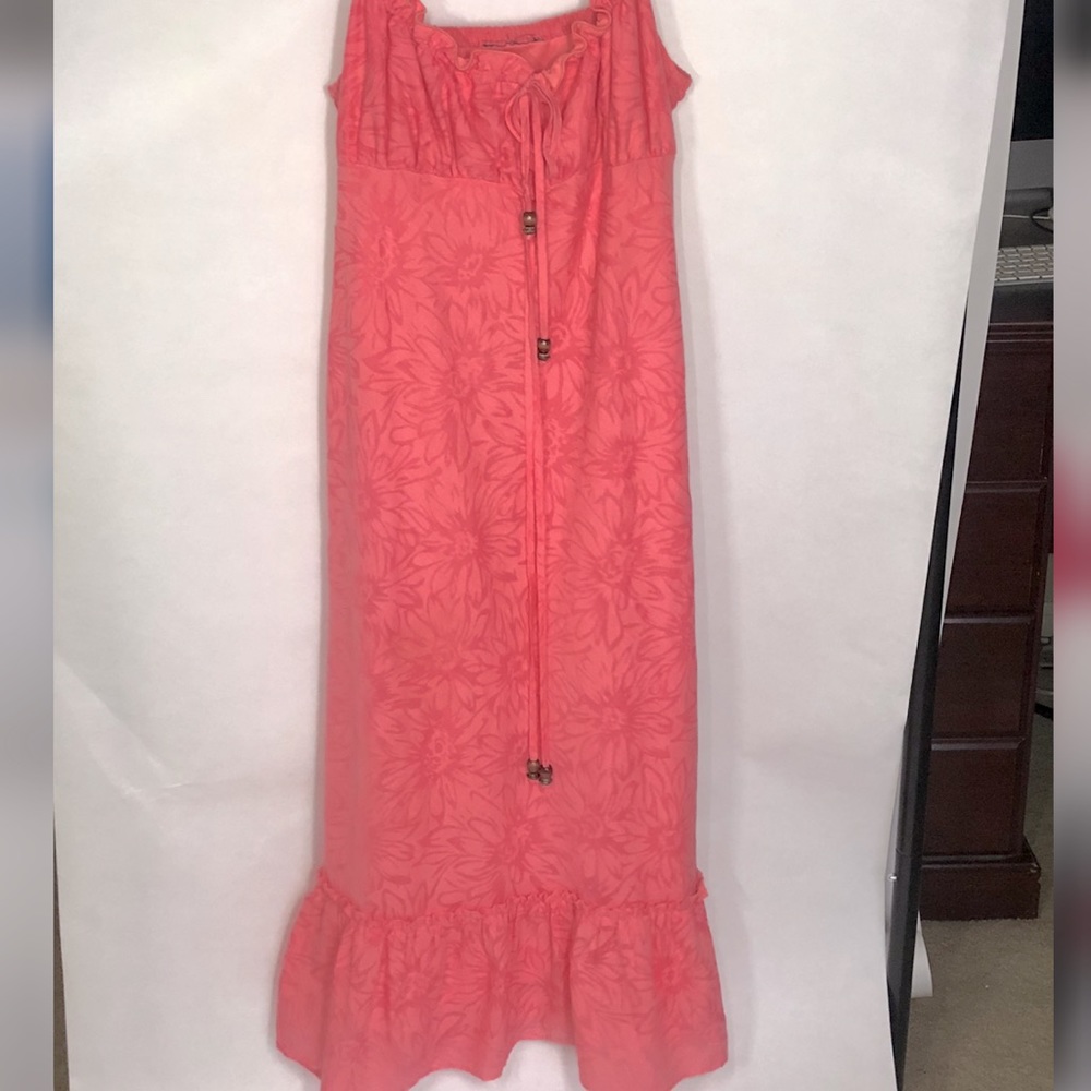 unbranded pink flowy sundress size xs or s